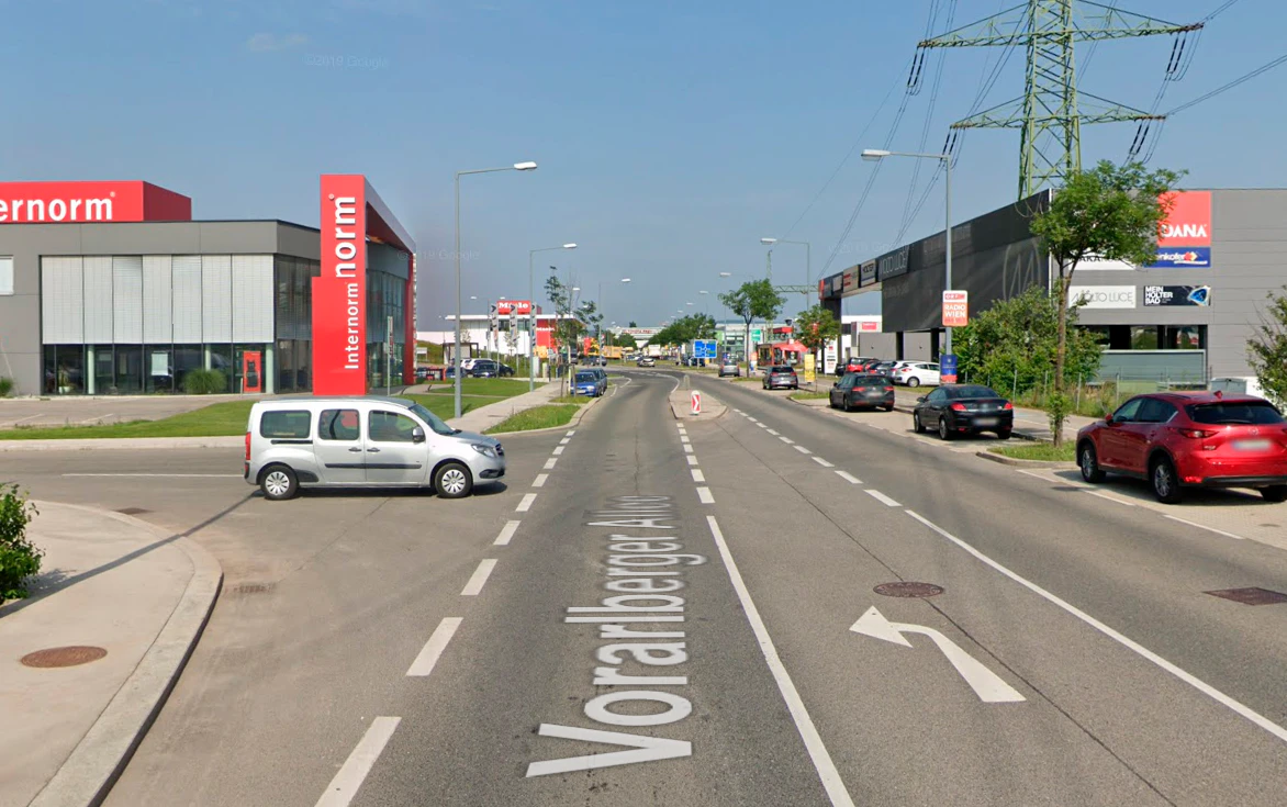 Blick in die Vorarlberger Allee in Wien-Liesing. (Symbolbild)