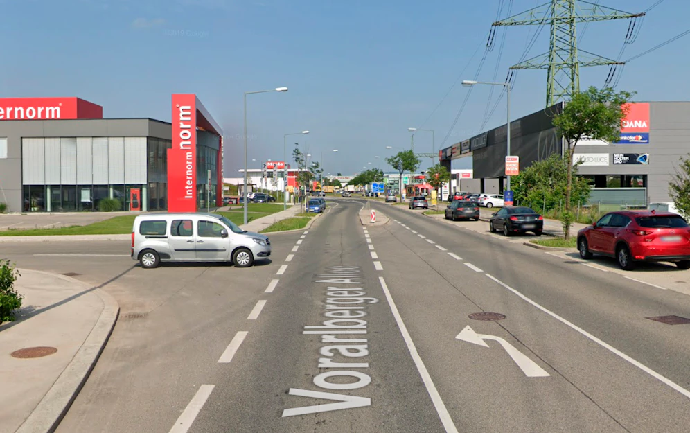 Blick in die Vorarlberger Allee in Wien-Liesing. (Symbolbild)