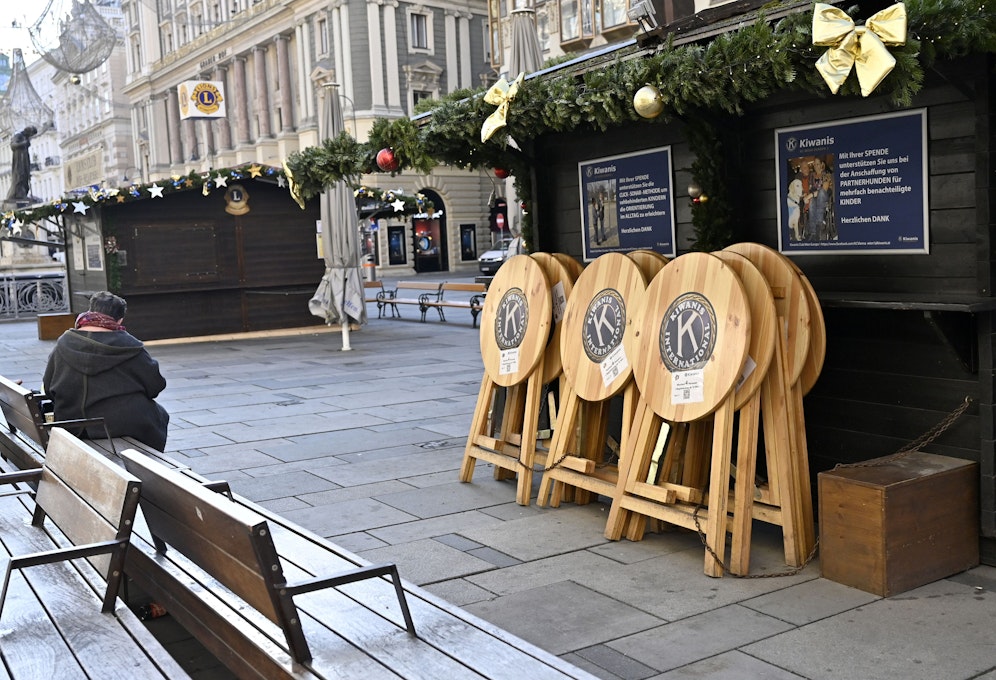 Die Christkindlmärkte sind seit Montag geschlossen. 