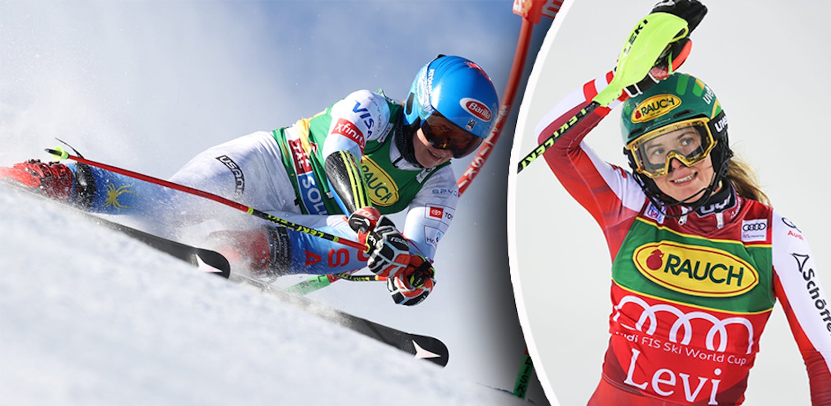 Die Ski-Saison der Damen 2021/22 in Bildern. 