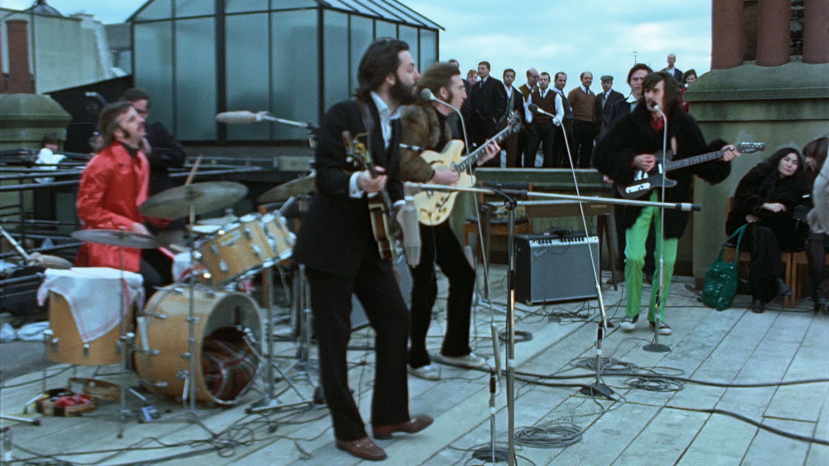 Der Höhepunkt der Doku: Das "Rooftop Concert" von 1969.