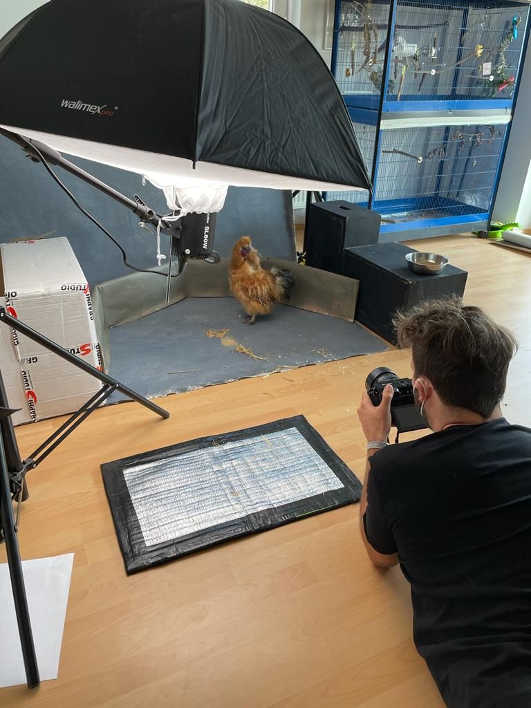 Beim Making of vom Tierschutzkalender.