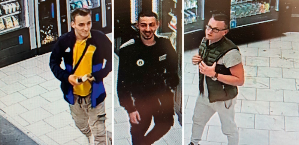 Hier grinsen die mutmaßlichen Bankomatkarten-Diebe in die Kamera.