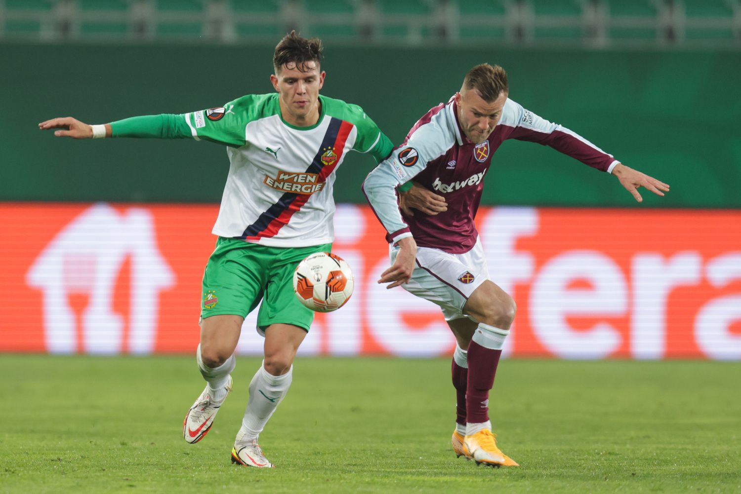 Rapid ist gegen West Ham chancenlos.