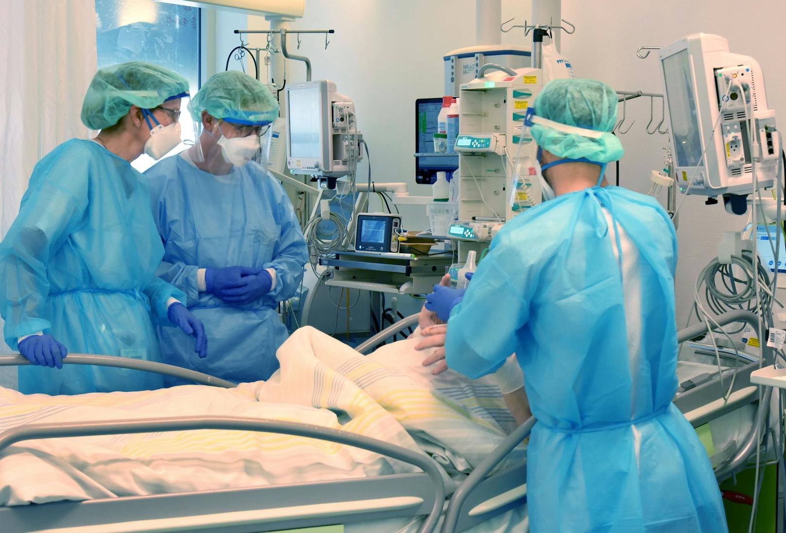 Aktuell werden in Österreich 58 Menschen mit Covid-19 intensivmedizinisch behandelt. Symbolbild.&nbsp;