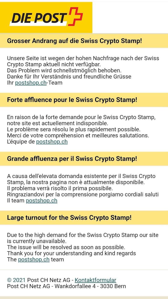 Die Seite war wegen des Andrangs zwischenzeitlich nicht mehr erreichbar.