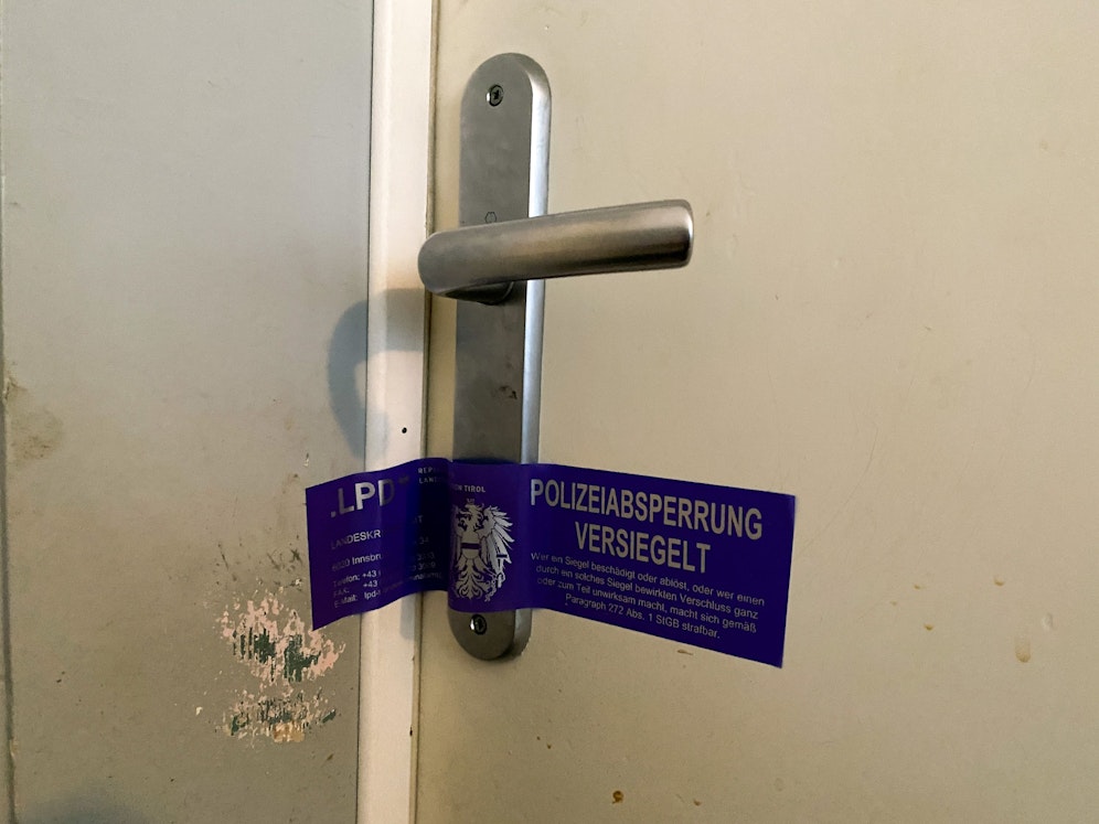 Der Tatort in der Innsbrucker Wohnung ist nun versiegelt.
