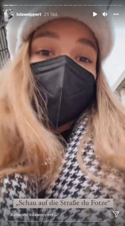 Lola Weippert wurde auf offener Straße beschimpft und angespuckt.