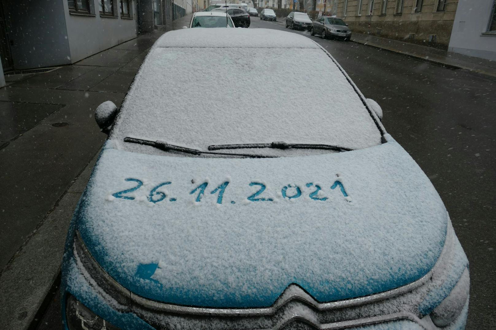 26.11.2021 - Der Tag, an dem es in Wien erstmals schneite