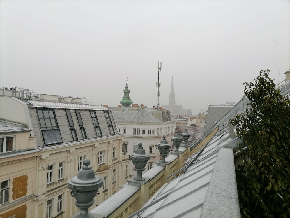 Die Gebäude in der Wiener City sind bereits angezuckert.