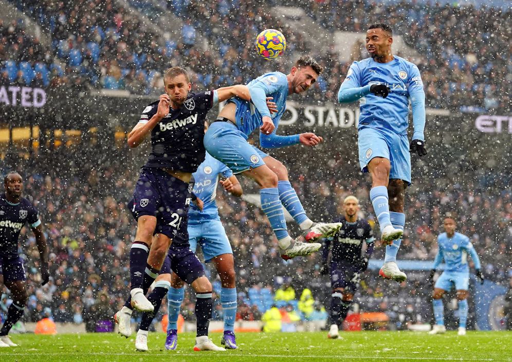 Schneetreiben bei Manchester City