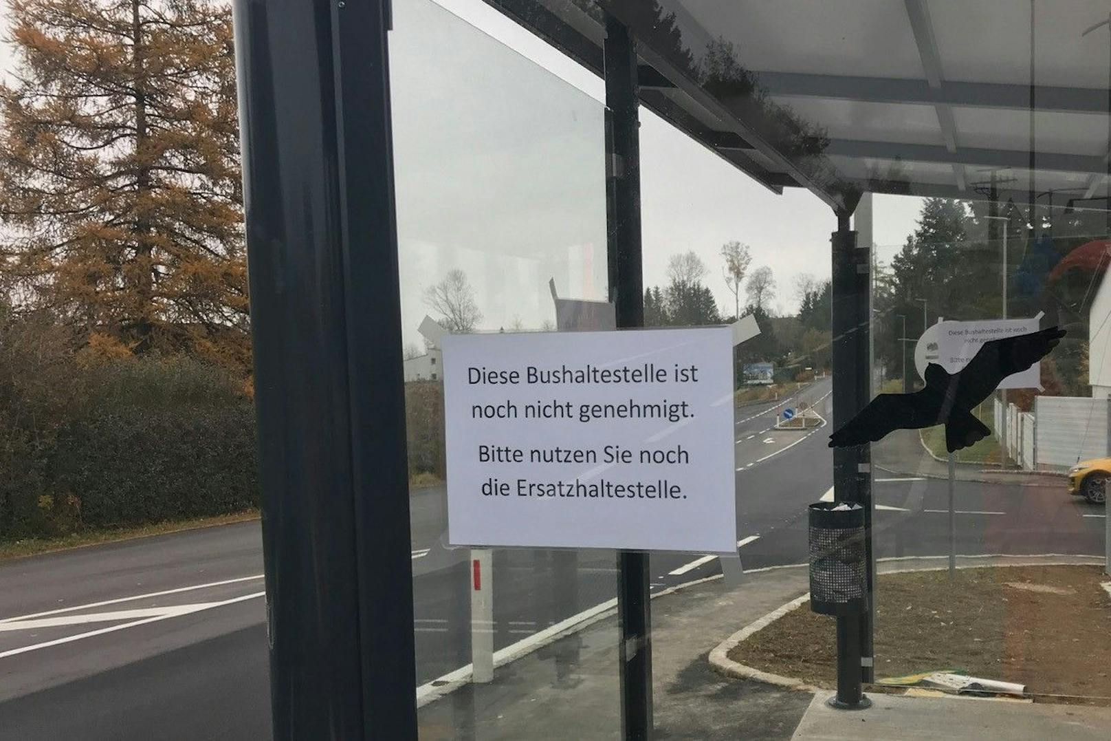 Die neue Haltestelle ist noch nicht genehmigt.