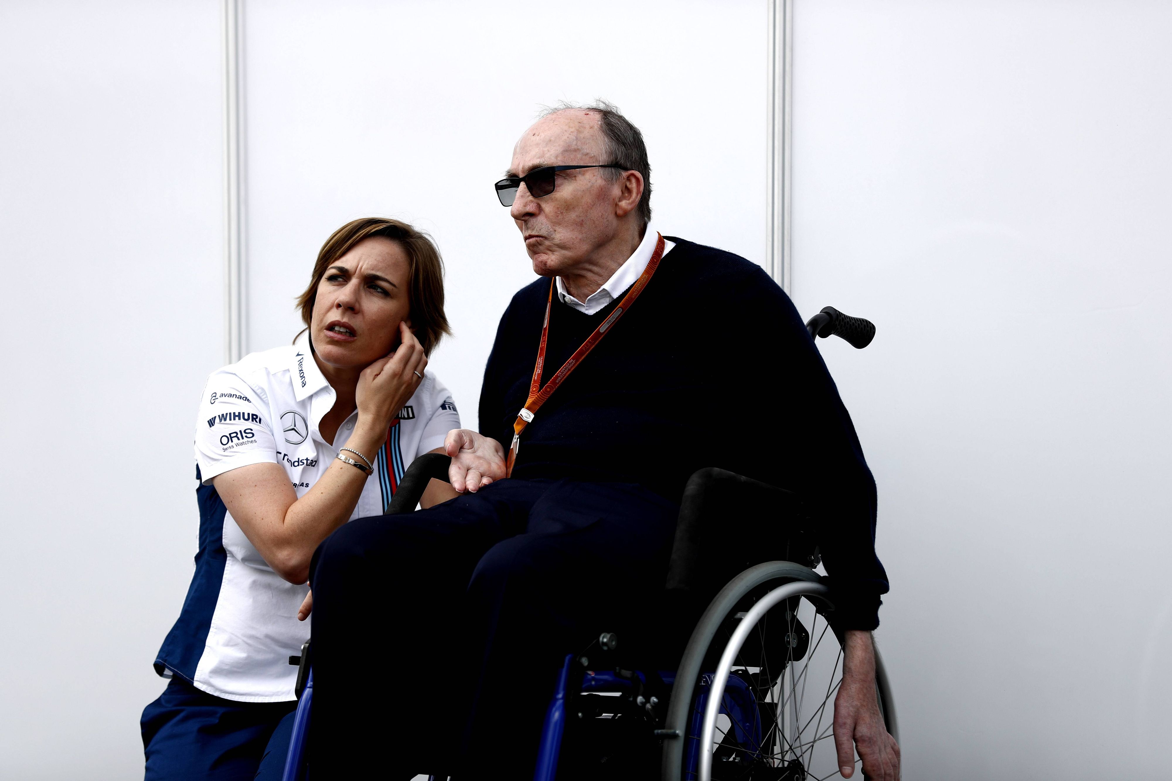 Frank Williams mit seiner Tochter Clair