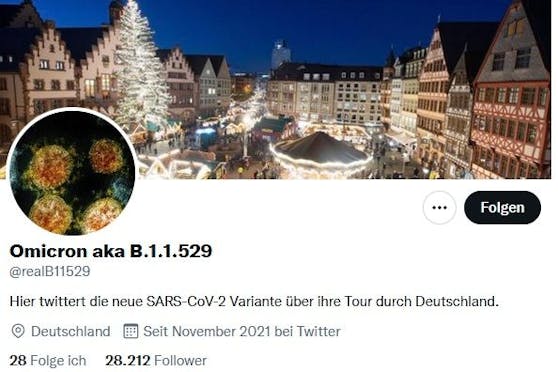 Mittlerweile hat die Variante auch einen humoristischen Twitter-Account.