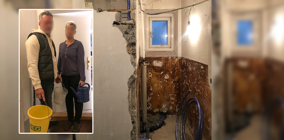 Ein Wiener Paar hat nun ein ganzes Lockdown-Wochenende kein fließendes Wasser.