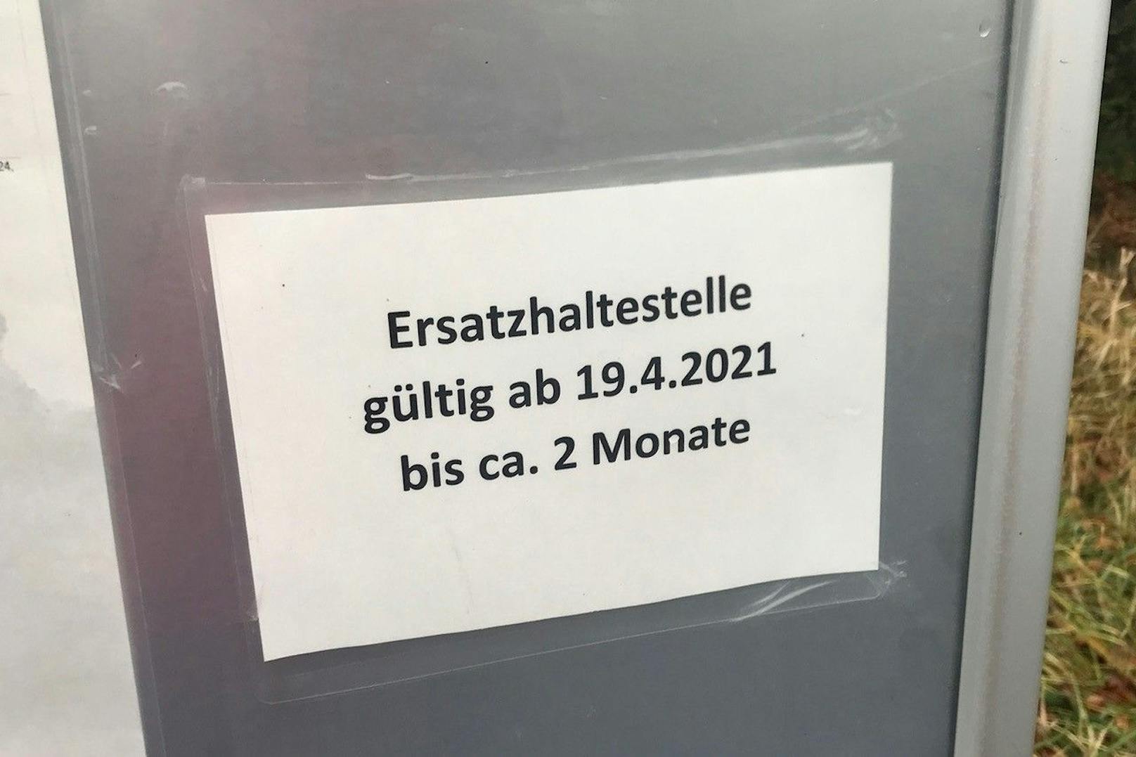 Die Ersatzhaltestelle sollte eigentlich nur bis Juni in Betrieb sein.