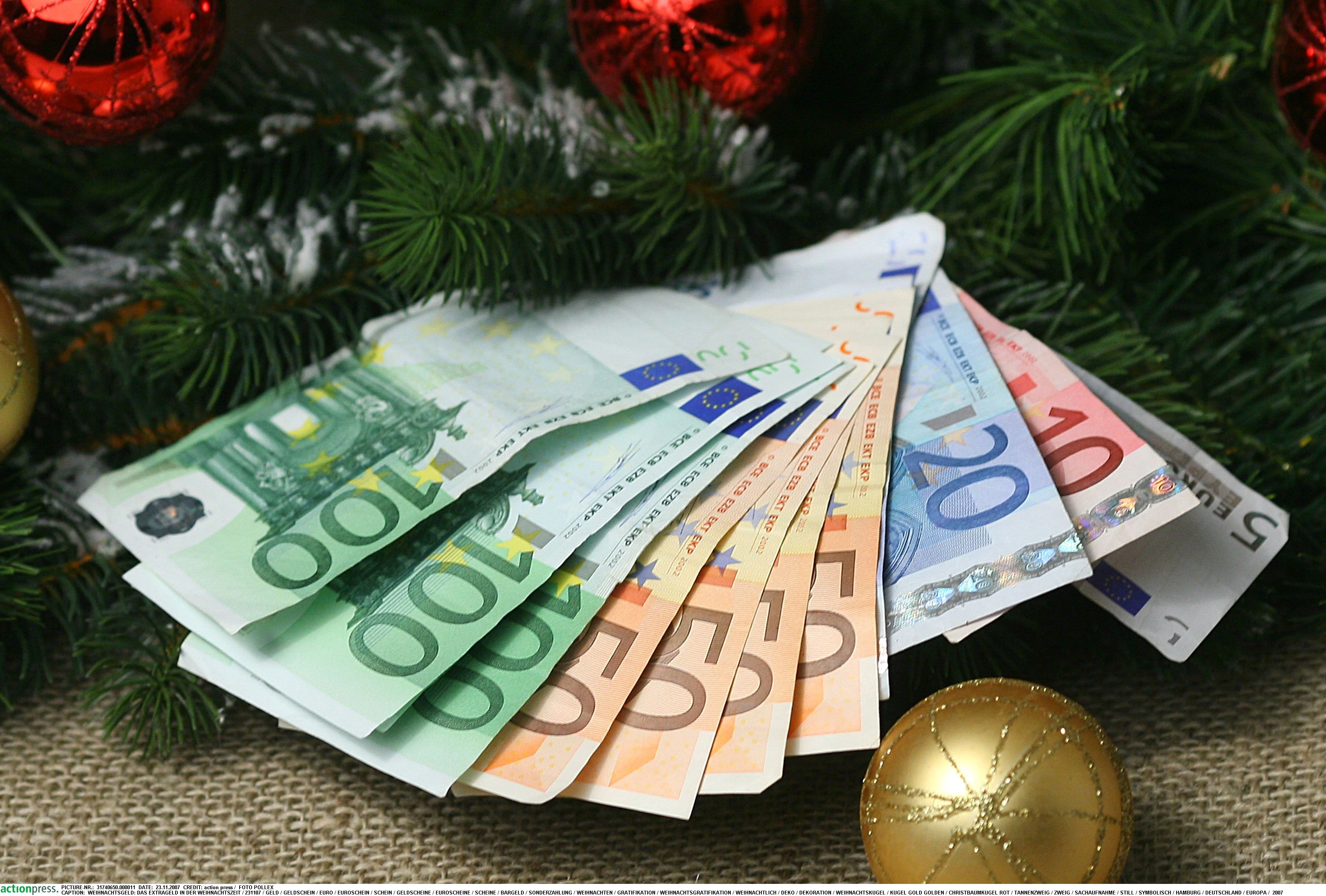 Weihnachtsgeld - viele Firmen können es heuer nicht ausbezahlen.