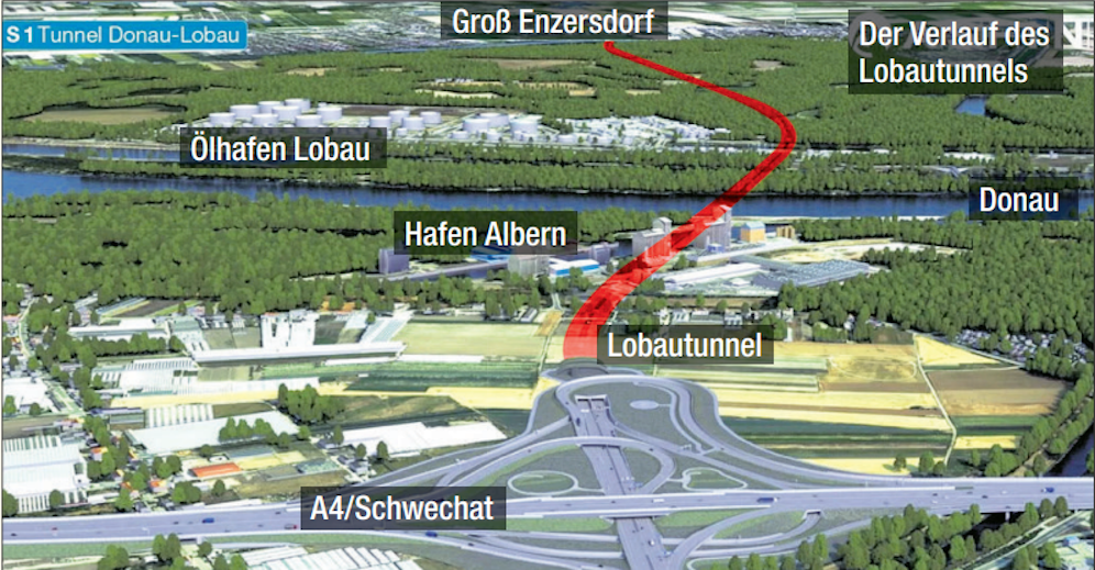 Der umstrittene Lobautunnel wird begraben.