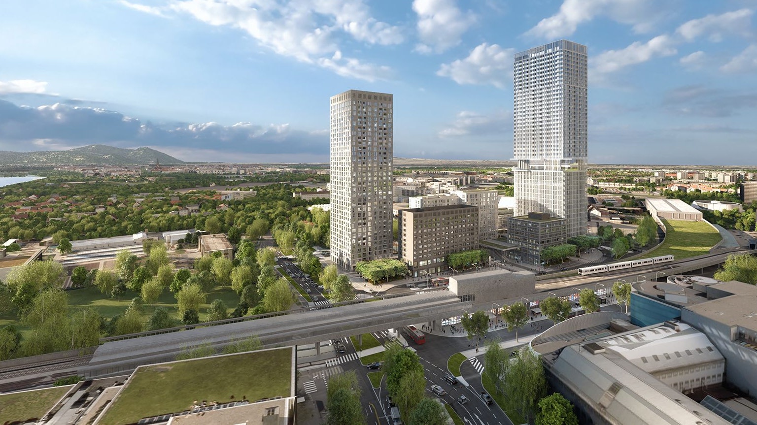 Grünes Licht für 155 Meter Turm im Vienna Twentytwo: Voraussichtlich zu Jahreswechsel 2024/2025 wird der mit Abstand größte Turm der Stadtentwicklung auf mehr als 17.000 Quadratmetern Fläche Platz für zahlreiche Unternehmen bieten.  Die gemischte Nutzung des 155 Meter hohen Gebäudes sieht darüber hinaus 350 Mietwohnungen sowie ca. 1.000 Quadratmeter Geschäftsflächen vor.