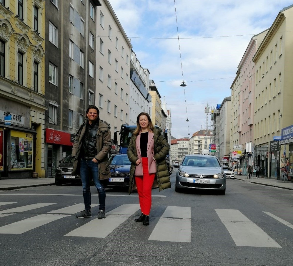 Margaretens Bezirkschefin Silvia Jankovic (SPÖ) und der Vorsitzender der Mobilitätskommission Klaus Mayer,&nbsp; wollen die Reinprechtsdorfer Straßen zur attraktiven, verkehrsberuhigten Wohlfühlort umbauen. Morgennachmittag werden die Pläne präsentiert.
