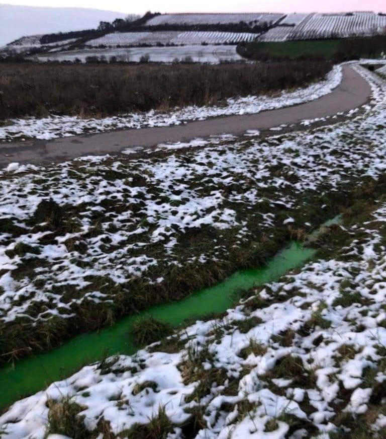 Grüner Bach im Bezirk Mistelbach: Die Feuerwehr stand im Einsatz.