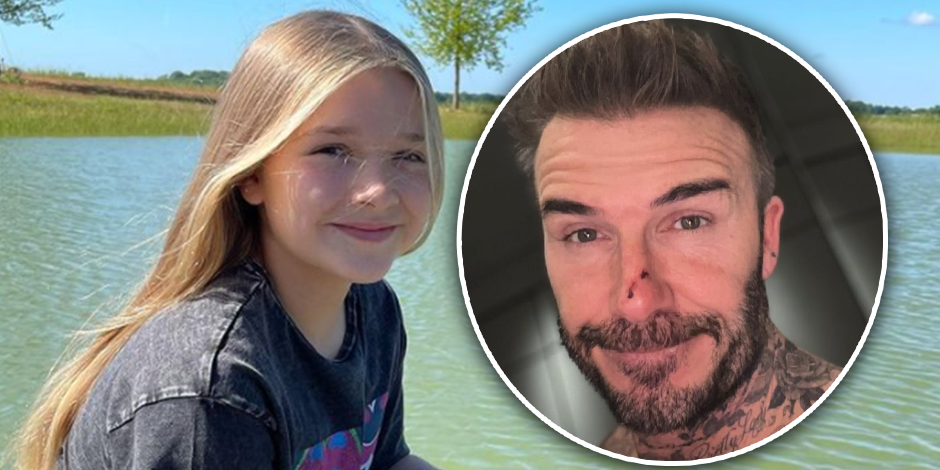 David Beckham und Tochter Harper