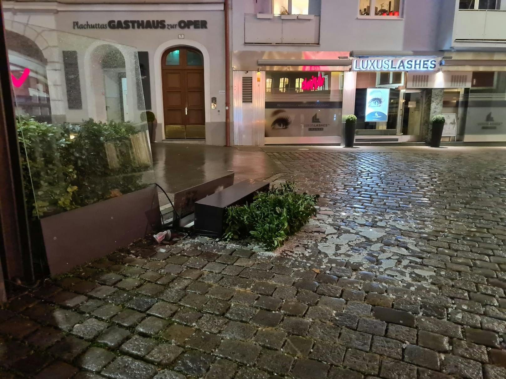 Die Sturmschäden in der Wiener Innenstadt. 