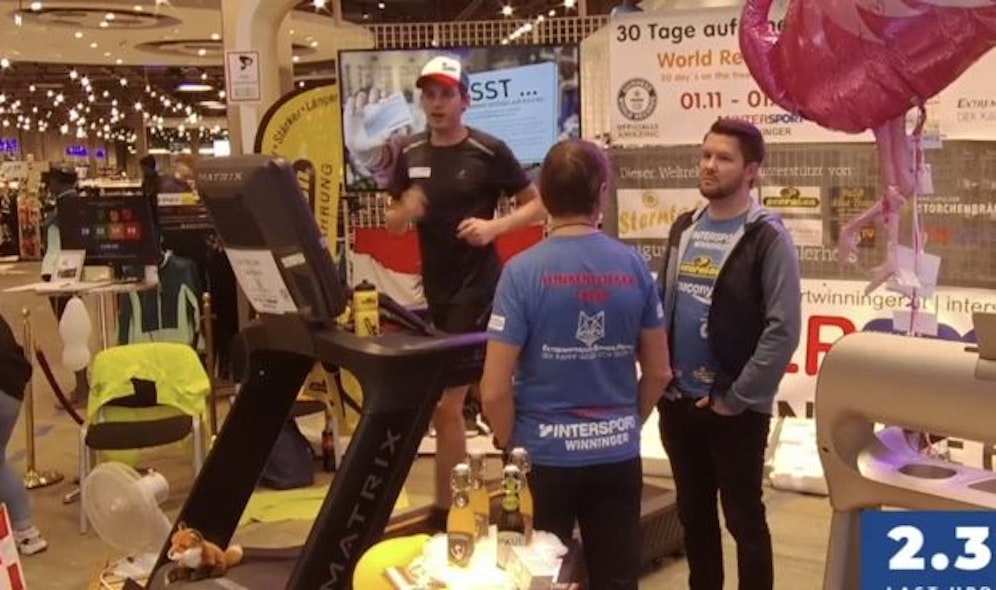 Rainer Predl auf seinen letzten Metern im Live-Stream.