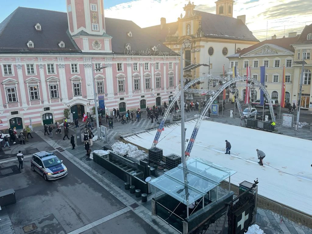 Corona-Demonstration in St. Pölten