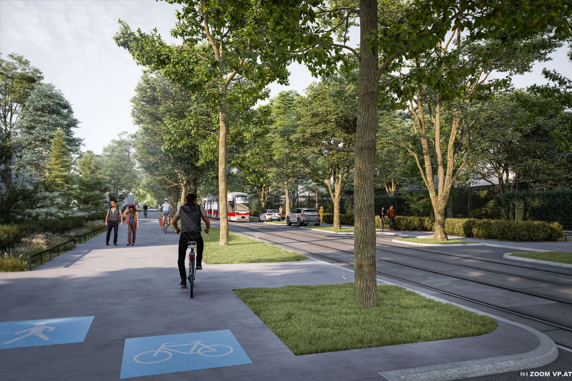 Die Pötzleinsdorfer Straße soll zum klimafitten Boulevard werden.