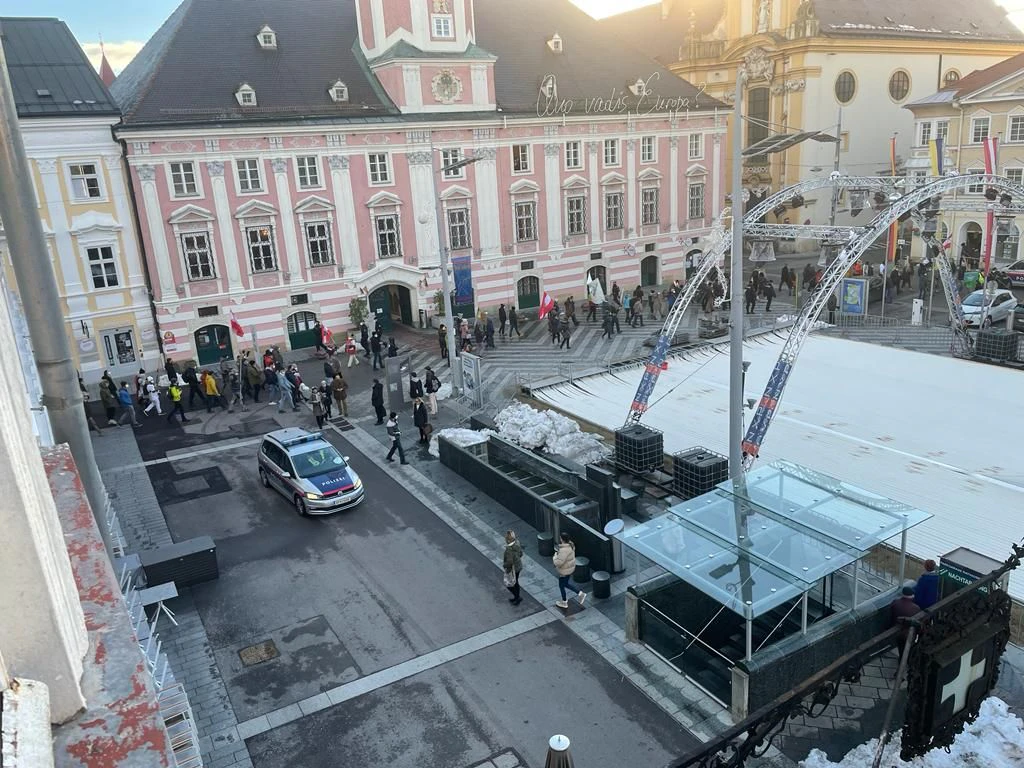 Corona-Demonstration in St. Pölten