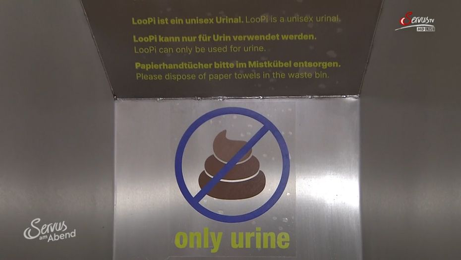 Mit einem riesigen Schei*haufen-Piktogramm wird das große Geschäft verboten.