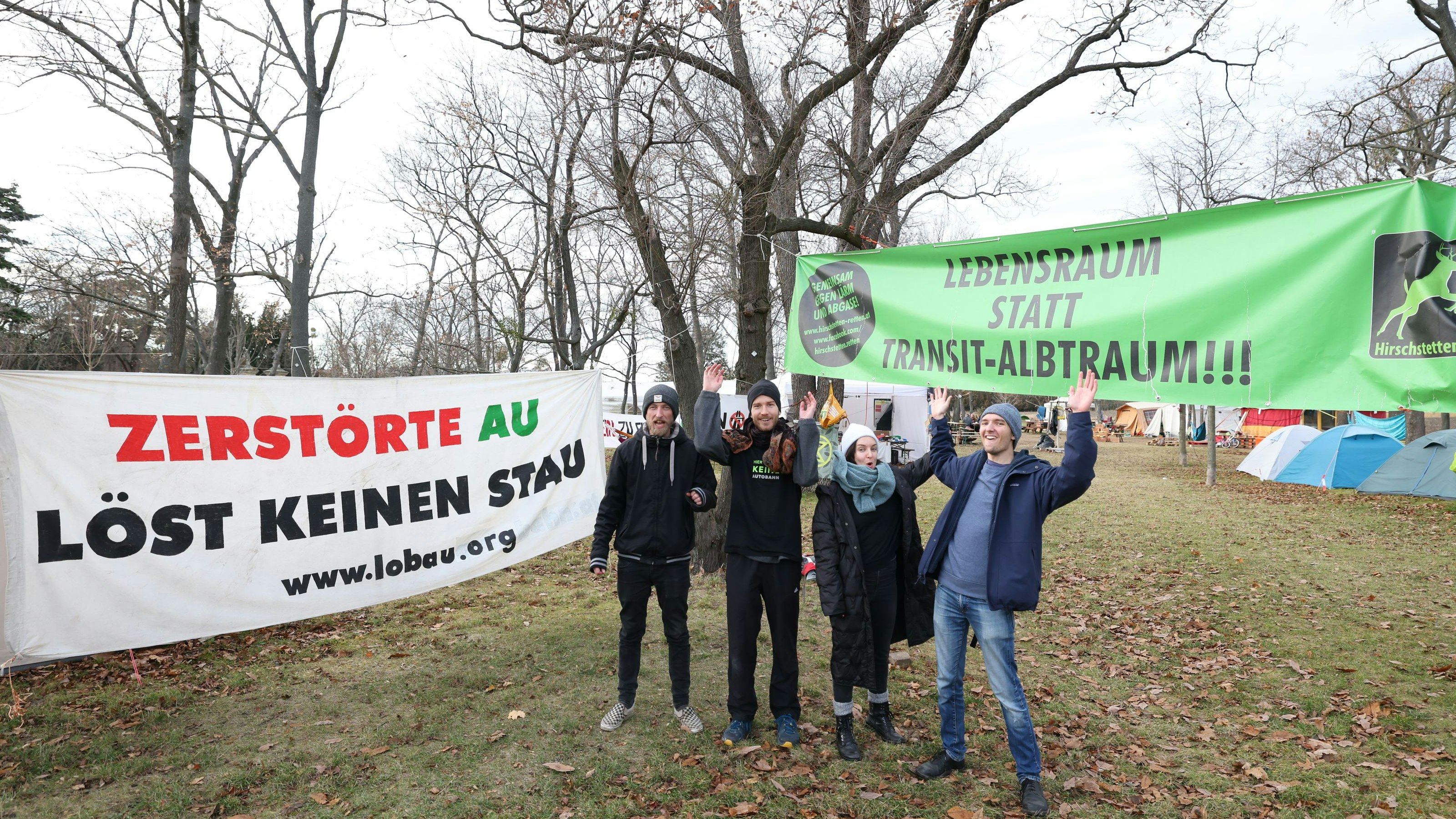Protestcamp Lobautunnel Stadtstraße
