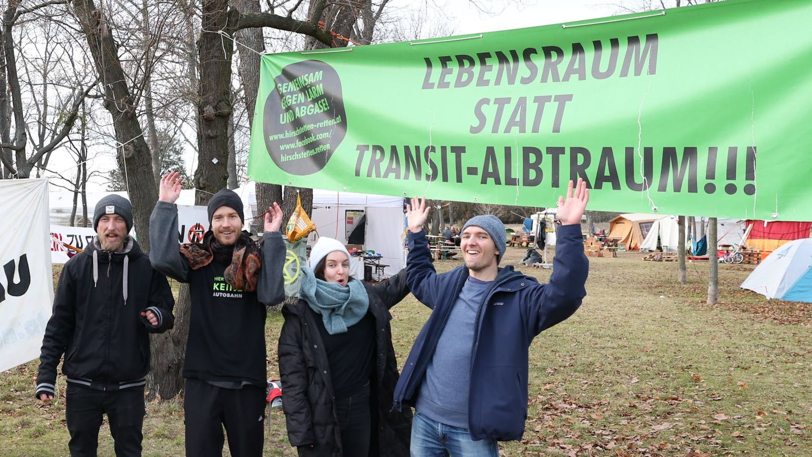 Lange gab es ein Protestcamp gegen den geplanten Lobautunnel. Laut "Lobau bleibt"-Sprecherin Lena Schilling zögere man nicht vor weiterem Protest.