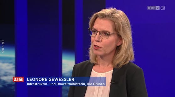Klimaschutzministerin Leonore Gewessler (Grüne) zum Lobau-Stopp bei Armin Wolf in der ORF ZIB2 am 1. Dezember 2021.