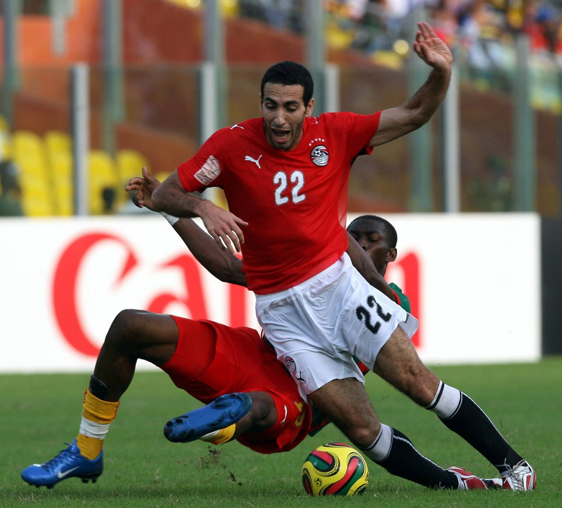 Aboutrika bei einem Einsatz für das ägyptische Nationalteam.