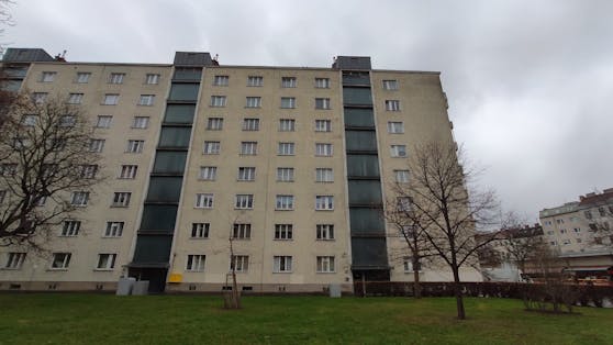 In diesem Gemeindebau lag die Leiche im Keller.
