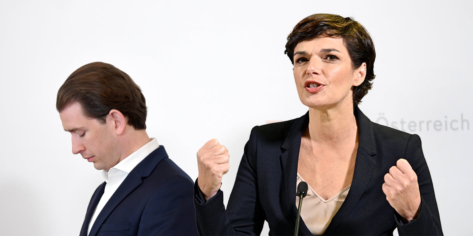 Ex-Kanzler Sebastian Kurz lässt die Politik hinter sich, SPÖ-Chefin <strong>Pamela Rendi-Wagner</strong> spricht von Neuwahlen.