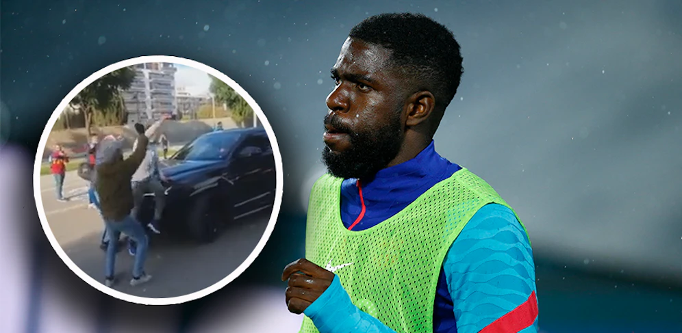 Drei Männer stoppten das Auto von Samuel Umtiti. 