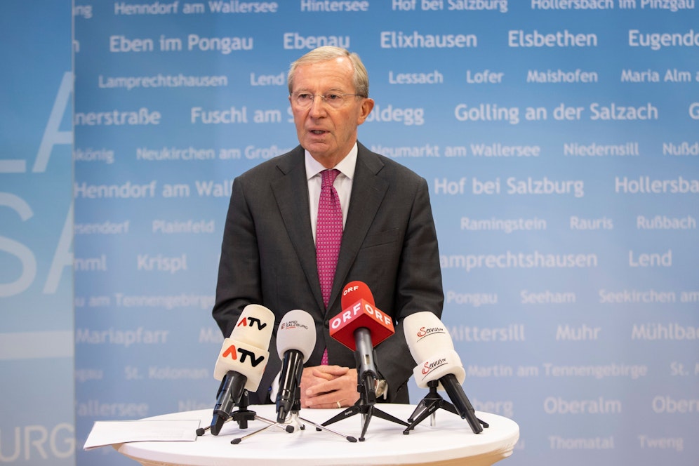 Wilfried Haslauer meldete sich am Donnerstag nach dem Kurz Rücktritt zu Wort.&nbsp;