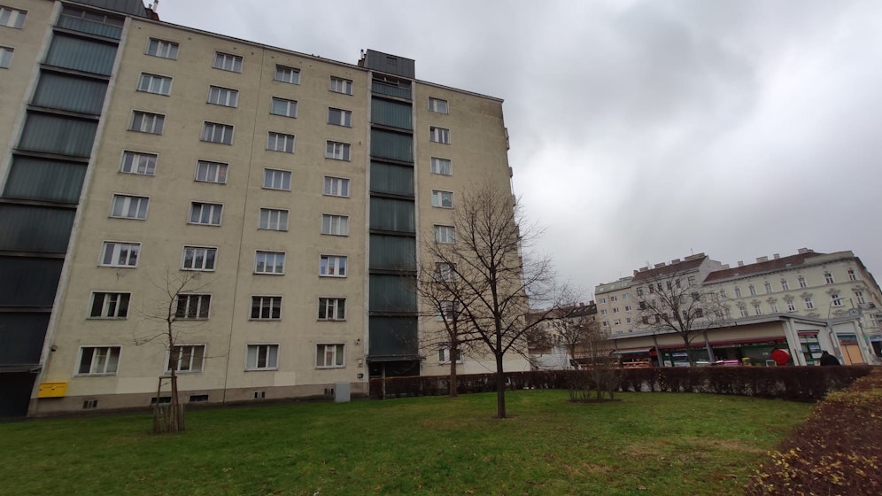 In Keller dieses Gemeindebaus wurde die Leiche gefunden.