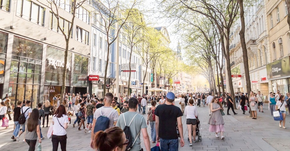 Bevölkerung in Ö wächst, auch in NÖ (Symbolfoto von Mariahilfer Straße)