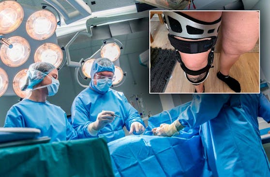 Sandra hätte zum vierten Mal operiert werden sollen, doch wegen der Coronasituation in den Spitälern wurde ihre Knie-OP verschoben. Die 44-Jährige muss mittlerweile ein Gestell tragen. "Ich bin auf der Straße schon umgefallen, weil der Fuß nicht mehr mitgespielt hat", erzählt sie im "Heute"-Interview.