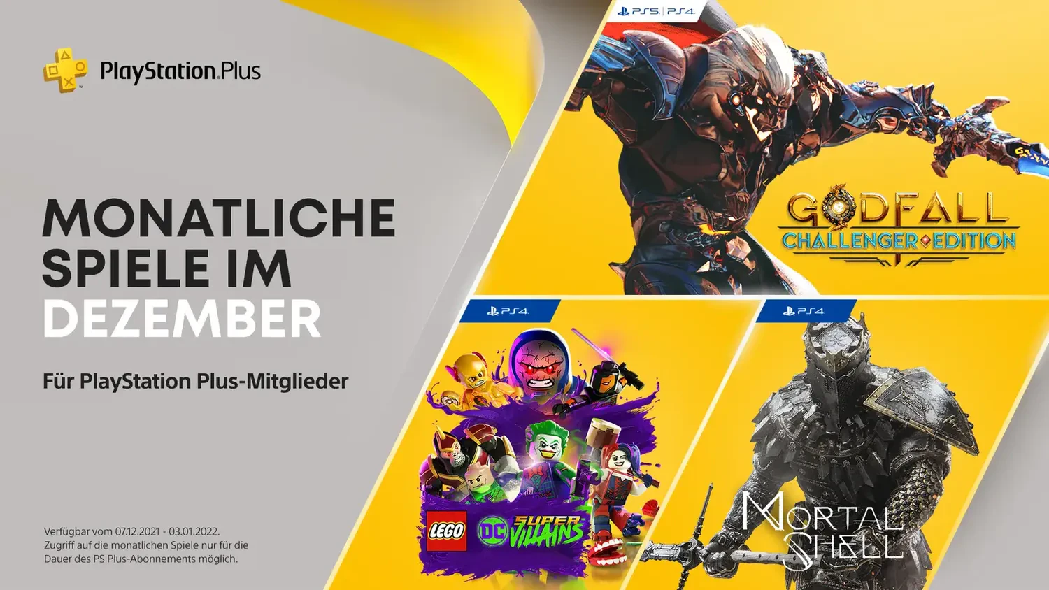 PlayStation Plus-Titel im Dezember für PS4 und PS5.