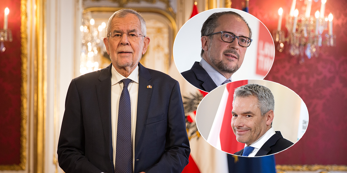 Van der Bellen, Schallenberg, Nehammer