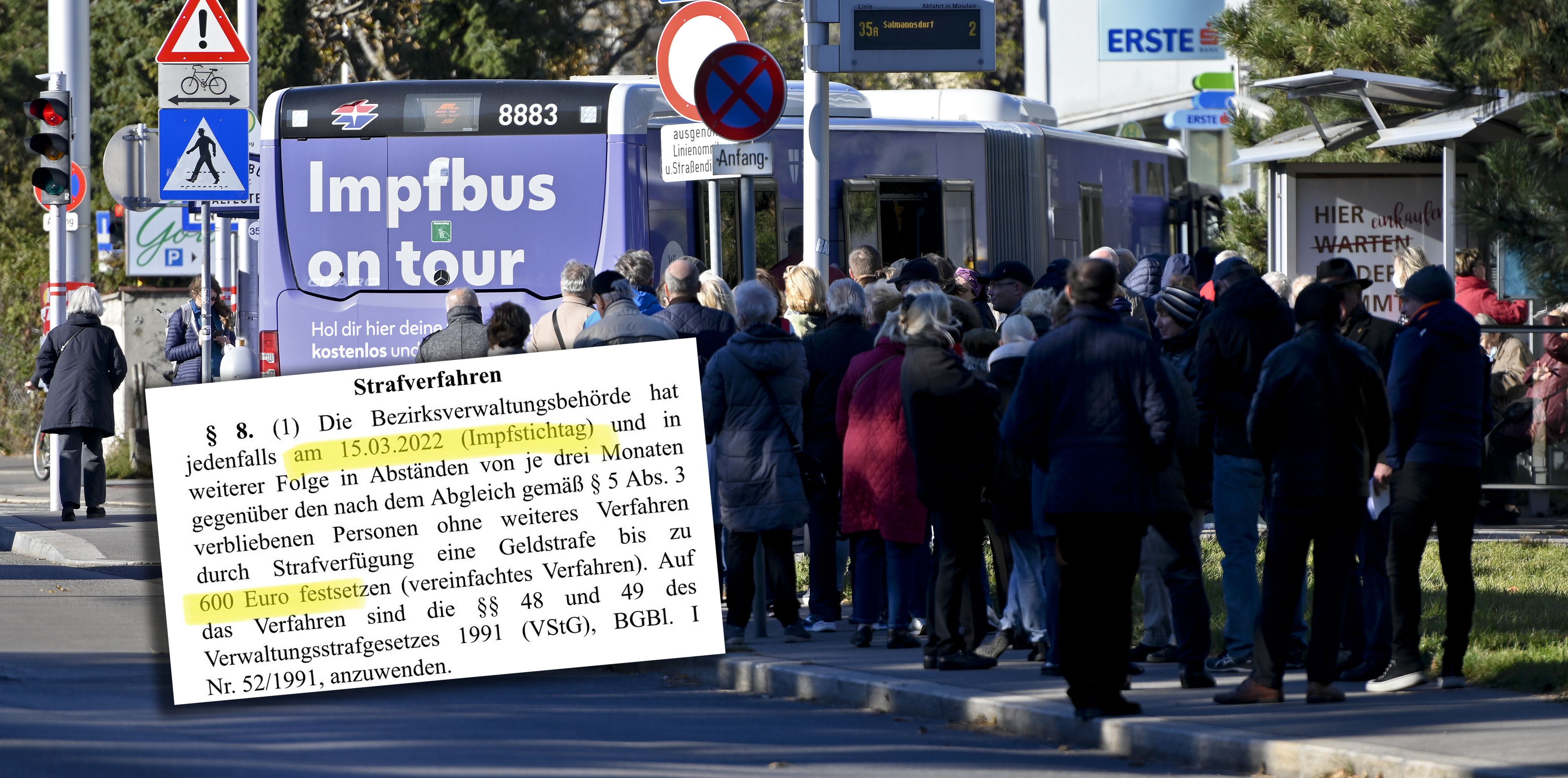 Die Impfpflicht soll am 1.2.2022 in Kraft treten.