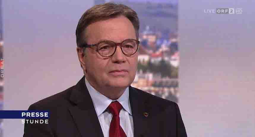 Der Tiroler Landeshauptmann Günther Platter in der ORF-Pressestunde