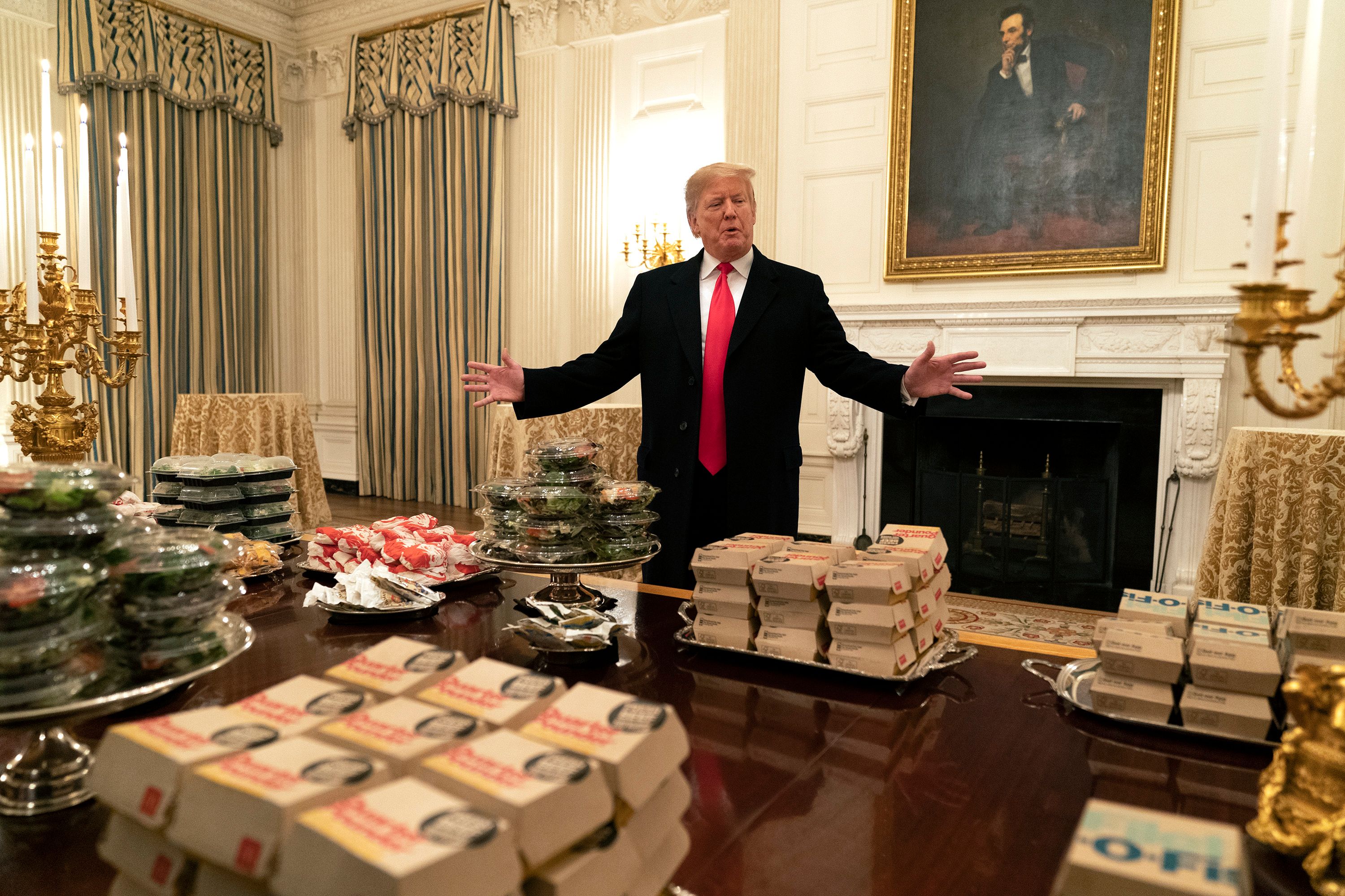 Donald Trump bestellte sich während seiner Corona-Erkrankung im Oktober 2020 McDonald's-Menüs. 