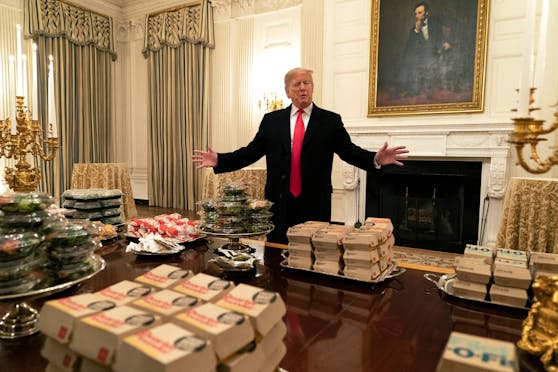 Donald Trump bestellte sich während seiner Corona-Erkrankung im Oktober 2020 McDonald's-Menüs. 