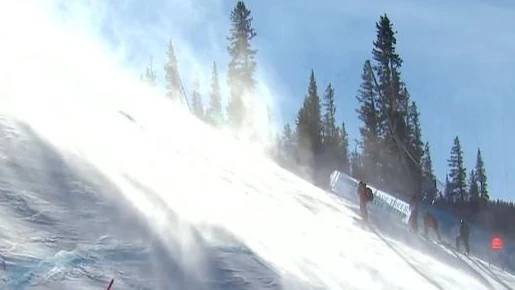 Der Wind verbläst die Abfahrt von Beaver Creek.